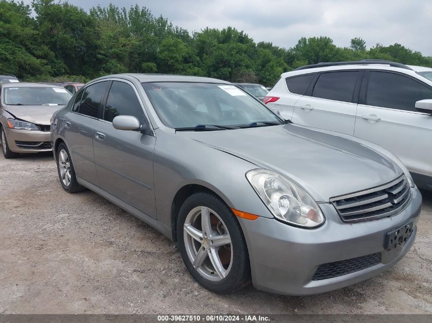 2006 Infiniti G35 VIN: JNKCV51E36M514303 Lot: 39627510