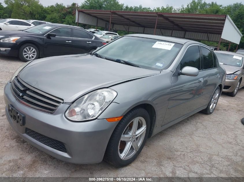 2006 Infiniti G35 VIN: JNKCV51E36M514303 Lot: 39627510