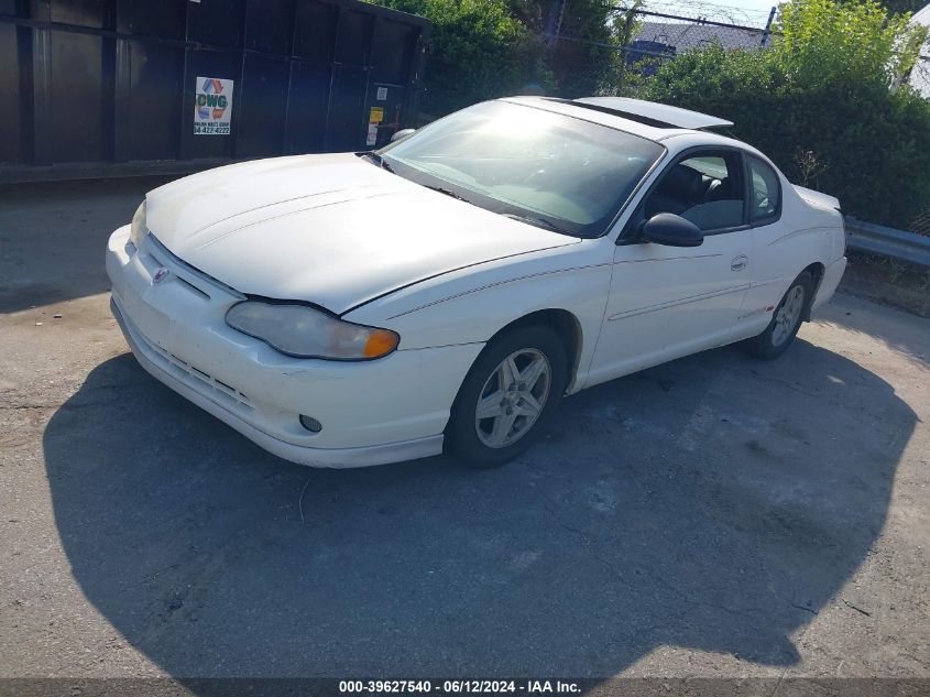 2003 Chevrolet Monte Carlo Ss VIN: 2G1WX15K939288898 Lot: 39627540