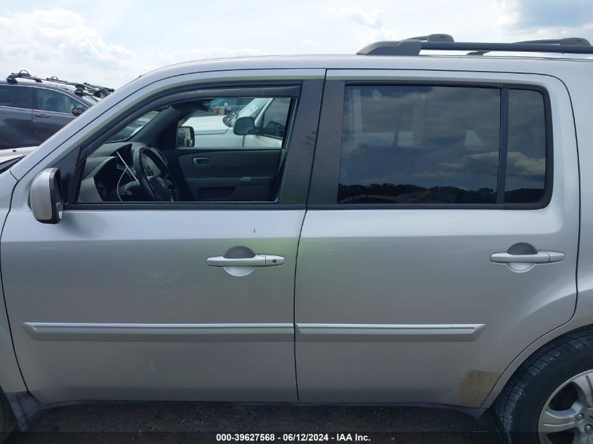 2013 Honda Pilot Ex-L VIN: 5FNYF3H55DB014017 Lot: 39627568