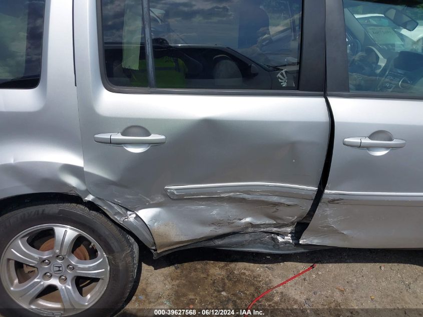 2013 Honda Pilot Ex-L VIN: 5FNYF3H55DB014017 Lot: 39627568