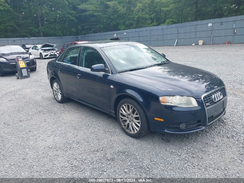 2008 Audi A4 2.0T/2.0T Special Edition VIN: WAUDF78E18A147231 Lot: 39627573