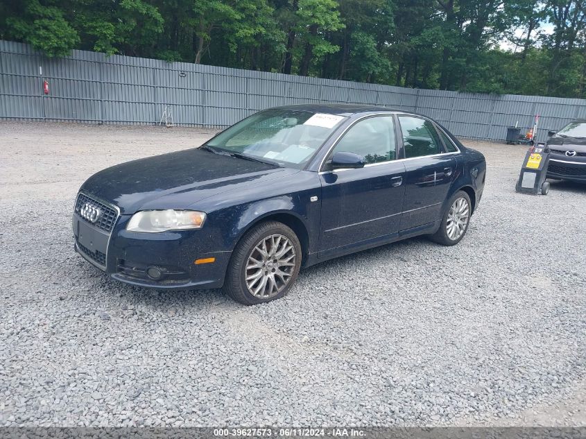 2008 Audi A4 2.0T/2.0T Special Edition VIN: WAUDF78E18A147231 Lot: 39627573