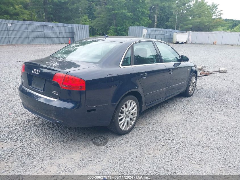 2008 Audi A4 2.0T/2.0T Special Edition VIN: WAUDF78E18A147231 Lot: 39627573