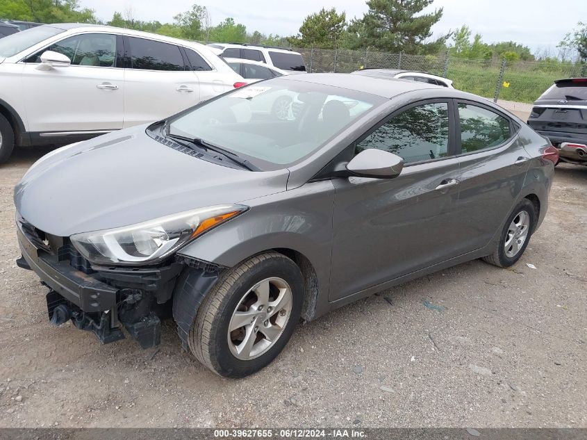 2014 Hyundai Elantra Se VIN: 5NPDH4AE8EH466507 Lot: 39627655