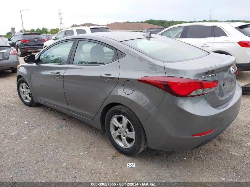 2014 Hyundai Elantra Se VIN: 5NPDH4AE8EH466507 Lot: 39627655