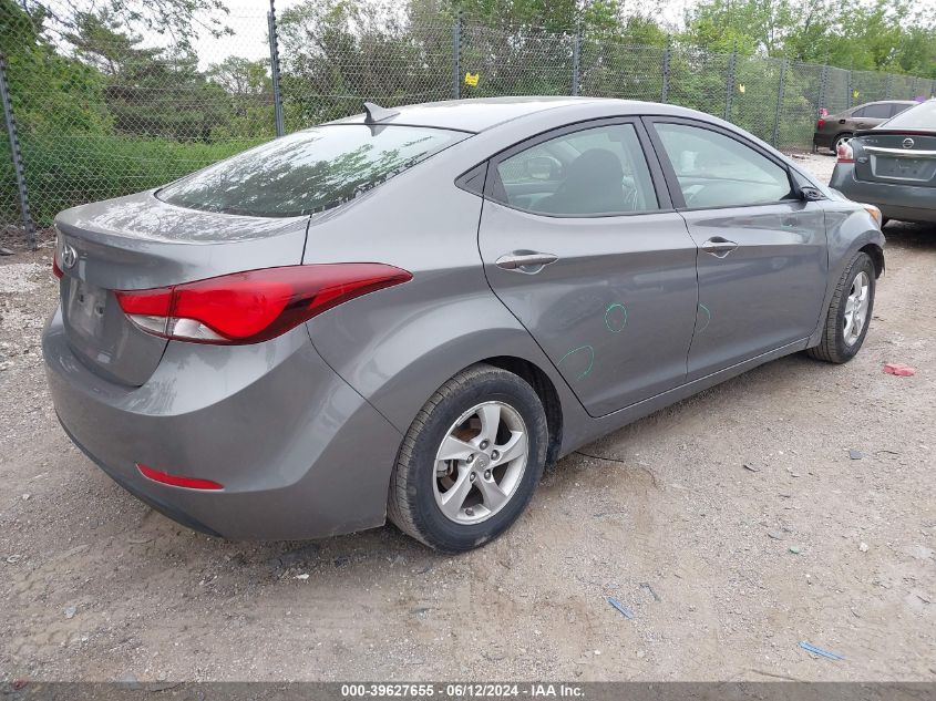 2014 Hyundai Elantra Se VIN: 5NPDH4AE8EH466507 Lot: 39627655