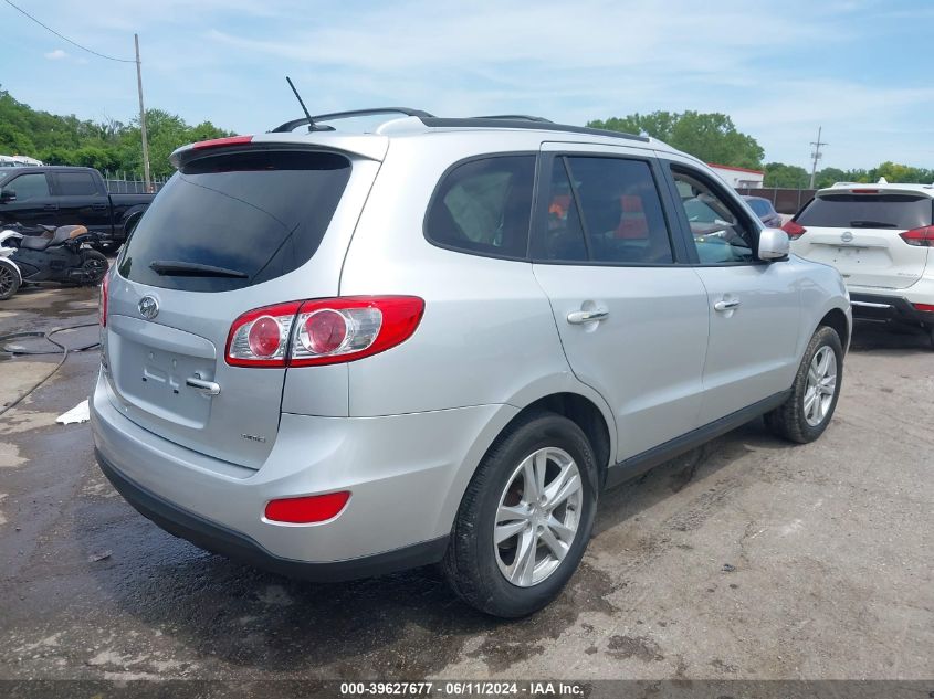 2012 Hyundai Santa Fe Limited V6 VIN: 5XYZK4AG6CG110392 Lot: 39627677