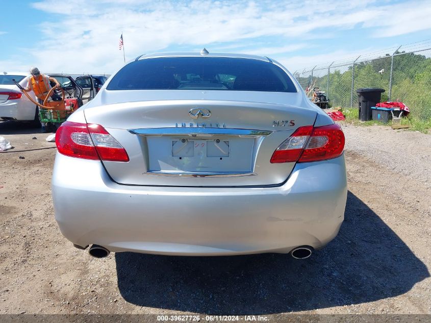 2012 Infiniti M37 VIN: JN1BY1AP5CM335421 Lot: 39627726