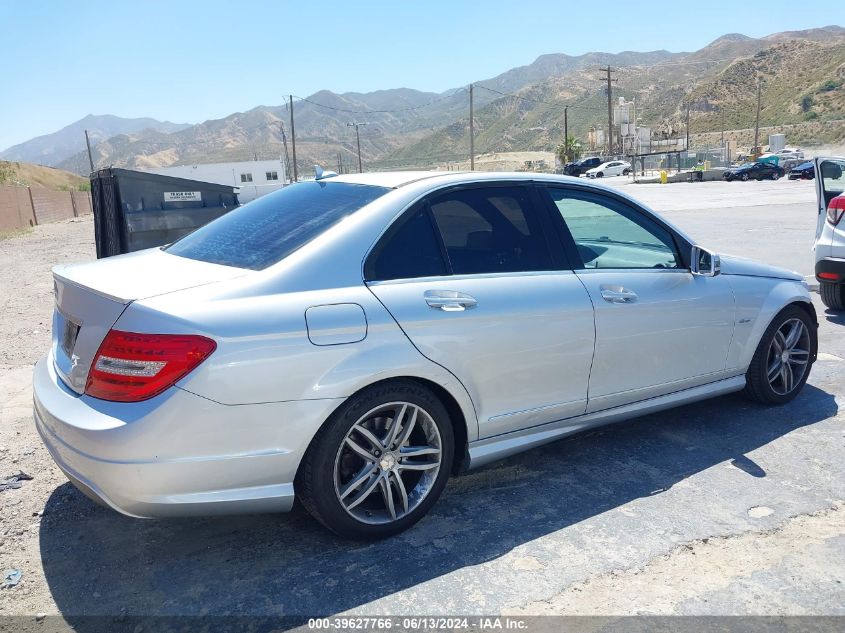 2012 Mercedes-Benz C 250 Luxury/Sport VIN: WDDGF4HB2CA603188 Lot: 39627766