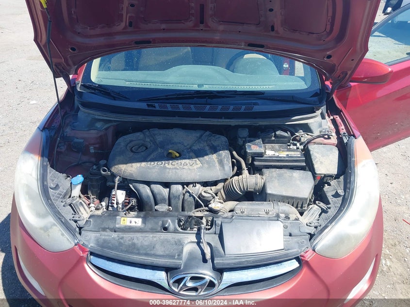 2013 Hyundai Elantra Gls VIN: 5NPDH4AE6DH449025 Lot: 39627774