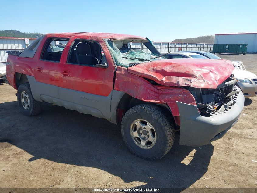 2002 Chevrolet Avalanche 1500 VIN: 3GNEK13T92G117397 Lot: 39627818