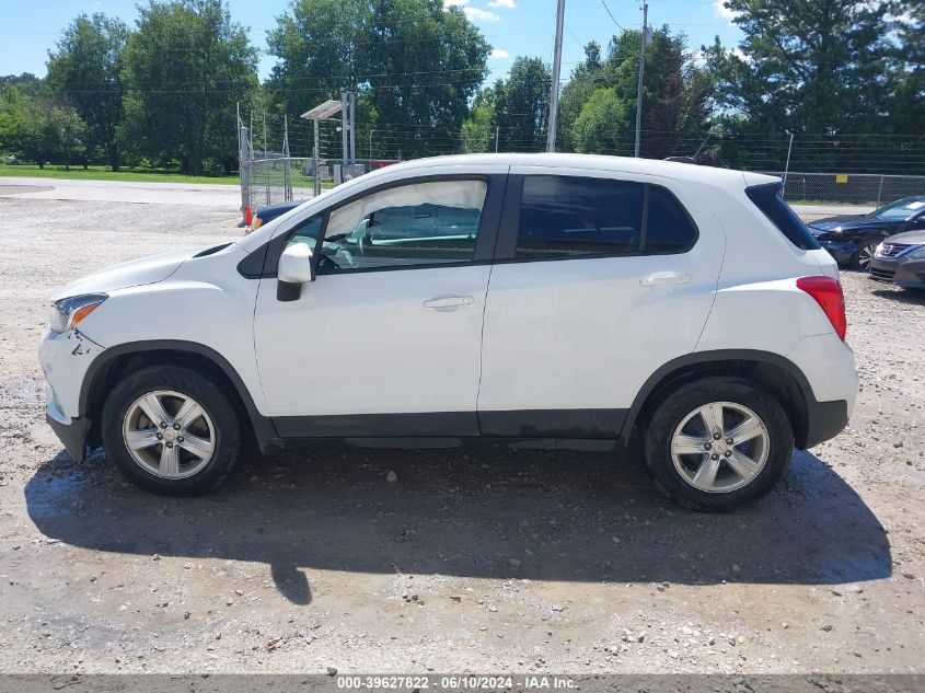 2020 Chevrolet Trax Fwd Ls VIN: KL7CJKSB6LB314908 Lot: 39627822