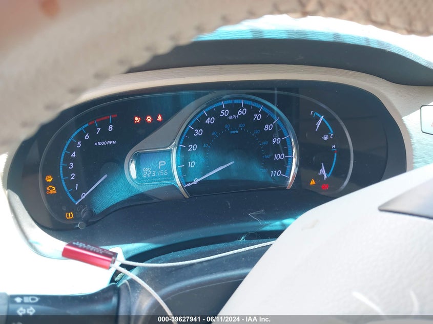 2011 Toyota Sienna Xle V6 VIN: 5TDYK3DC7BS174425 Lot: 39627941