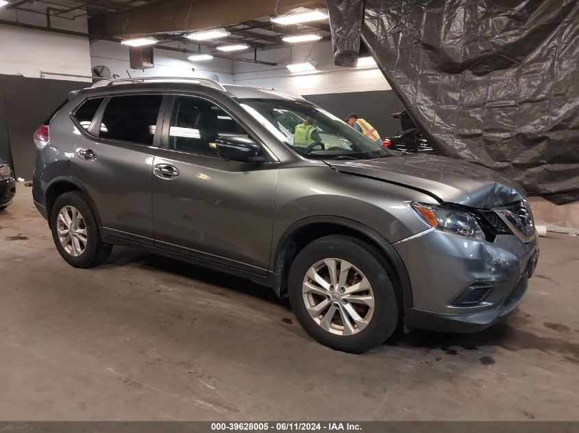 2015 Nissan Rogue Sv VIN: KNMAT2MV6FP579637 Lot: 39628005