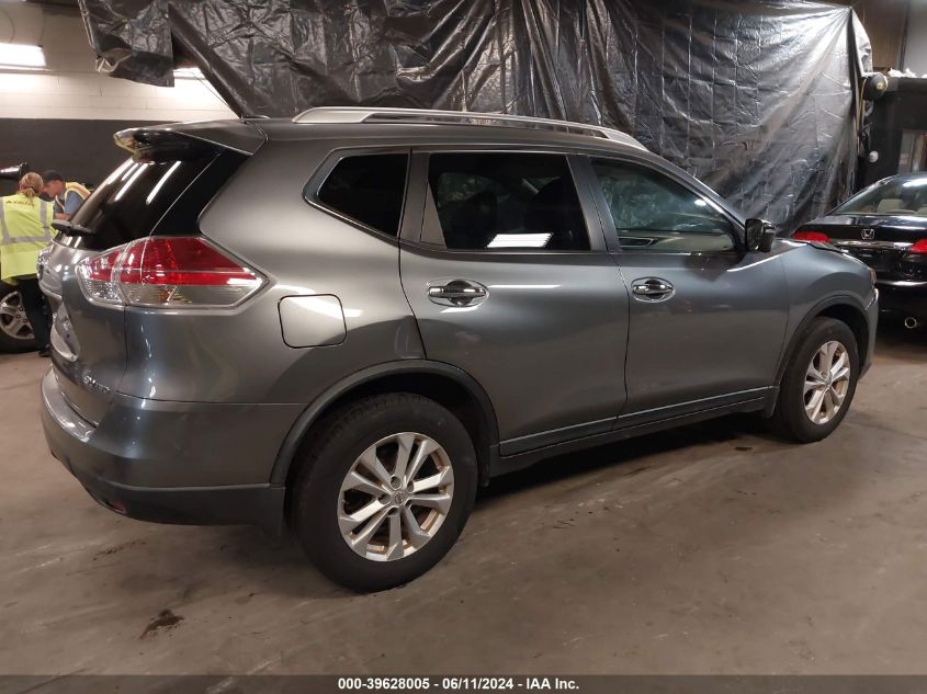 2015 Nissan Rogue Sv VIN: KNMAT2MV6FP579637 Lot: 39628005