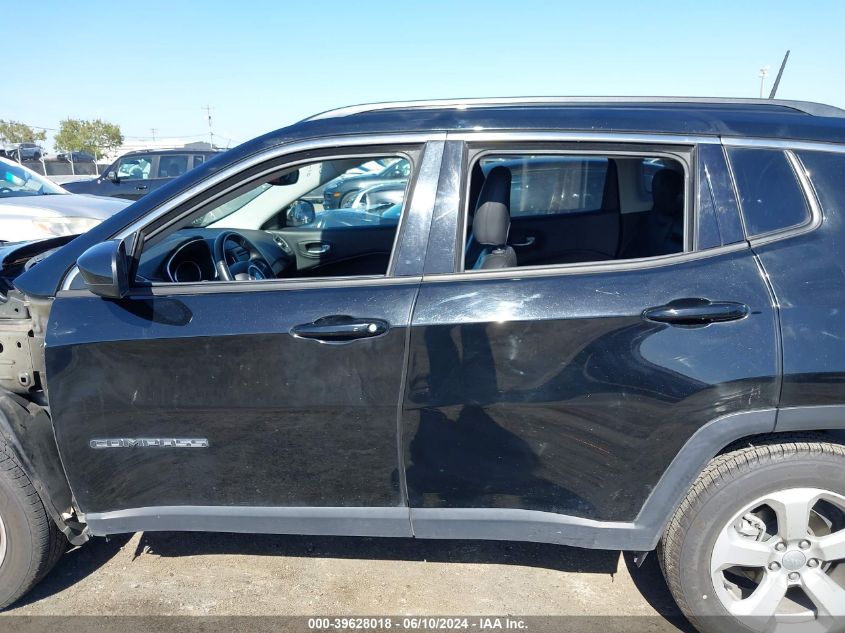 2018 Jeep Compass Latitude Fwd VIN: 3C4NJCBB7JT186806 Lot: 39628018