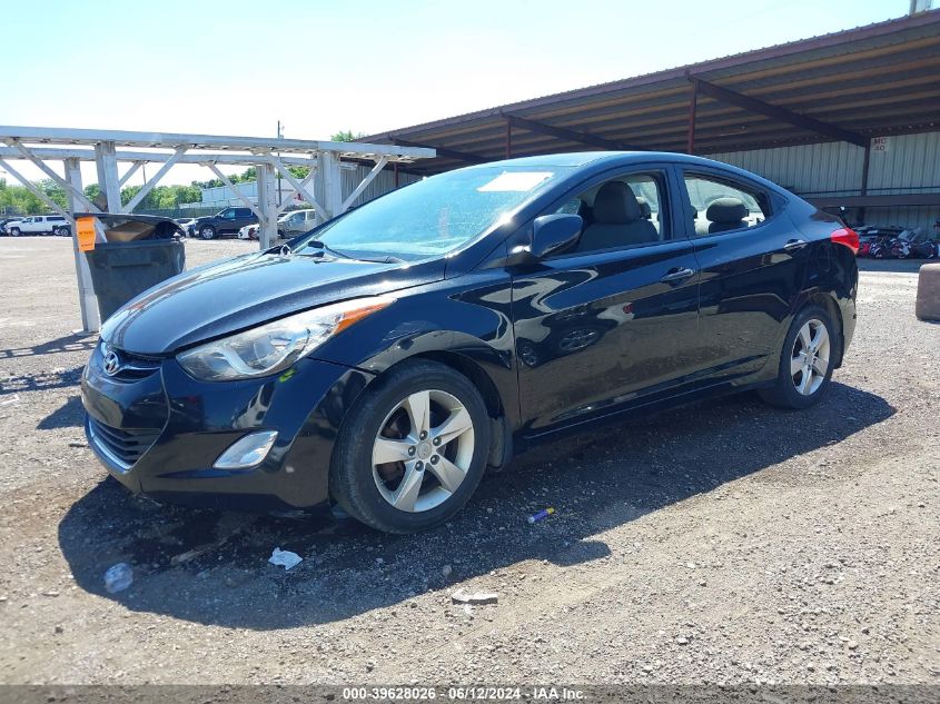 2013 Hyundai Elantra Gls VIN: 5NPDH4AE6DH190519 Lot: 39628026