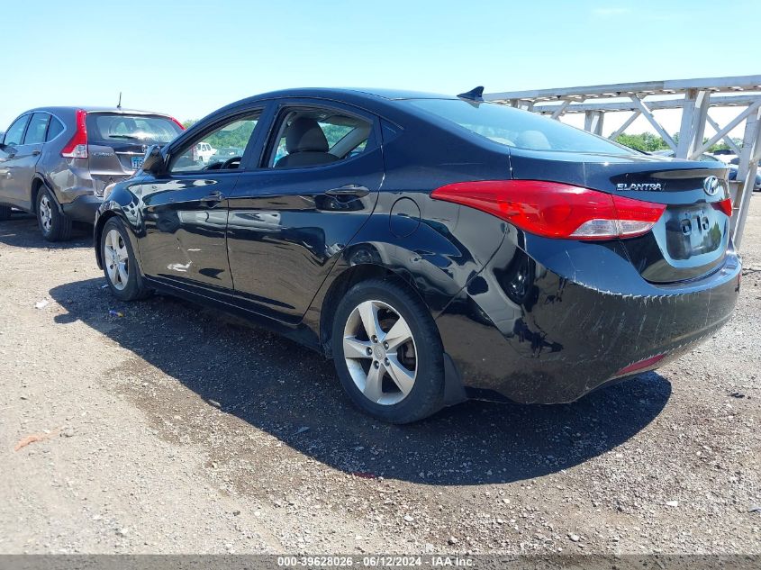 2013 Hyundai Elantra Gls VIN: 5NPDH4AE6DH190519 Lot: 39628026