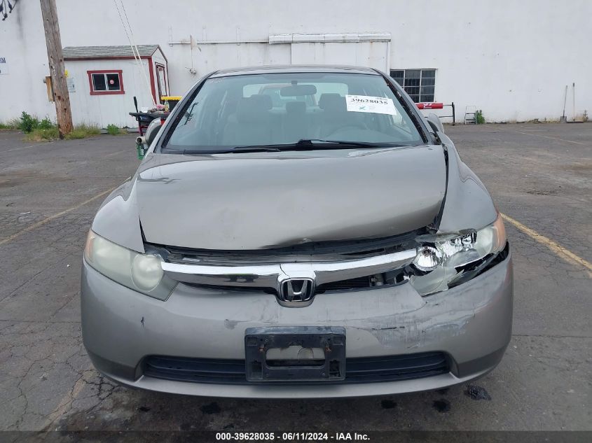 2008 Honda Civic Lx VIN: 2HGFA16538H339960 Lot: 39628035
