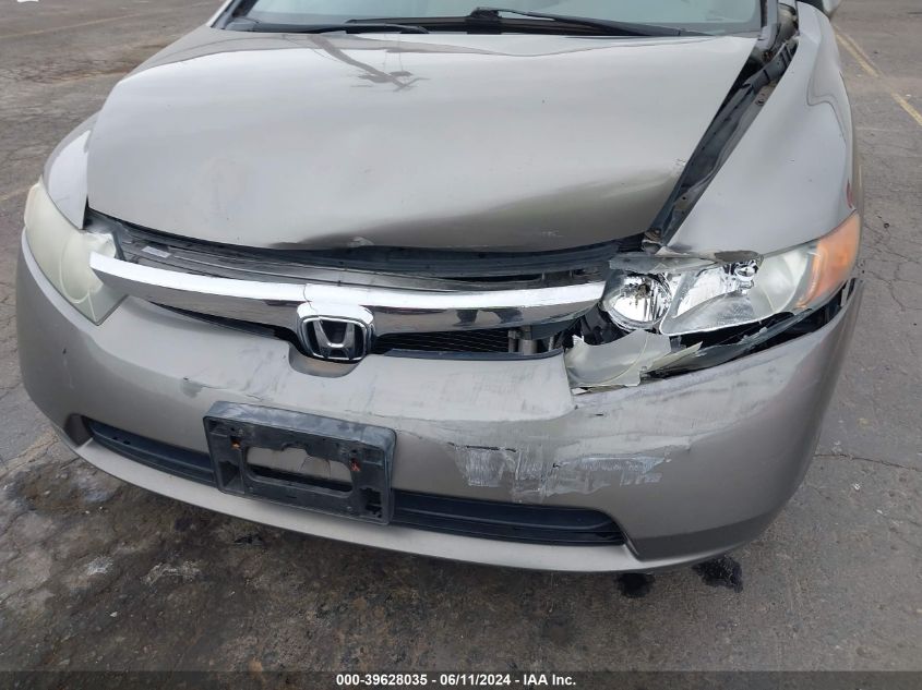 2008 Honda Civic Lx VIN: 2HGFA16538H339960 Lot: 39628035