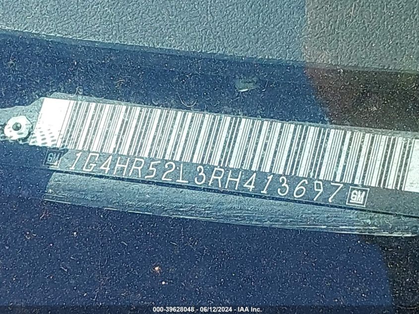 1994 Buick Lesabre Limited VIN: 1G4HR52L3RH413697 Lot: 39628048