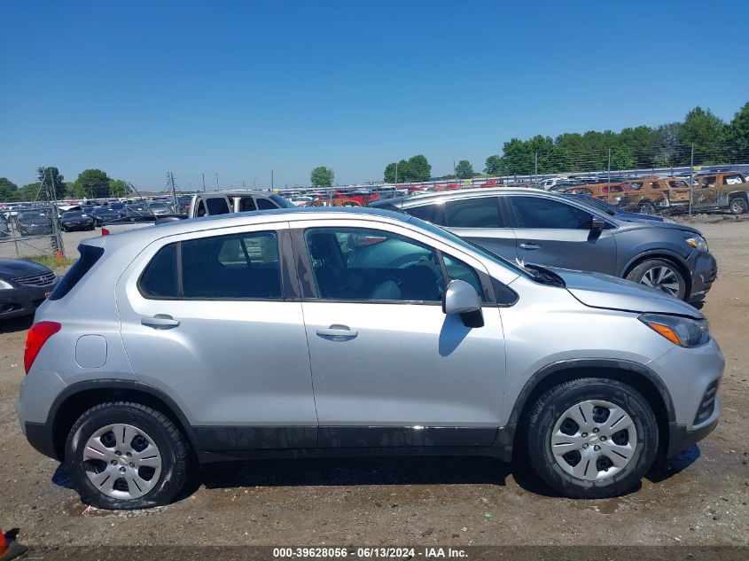 2017 Chevrolet Trax Ls VIN: 3GNCJKSB3HL214328 Lot: 39628056