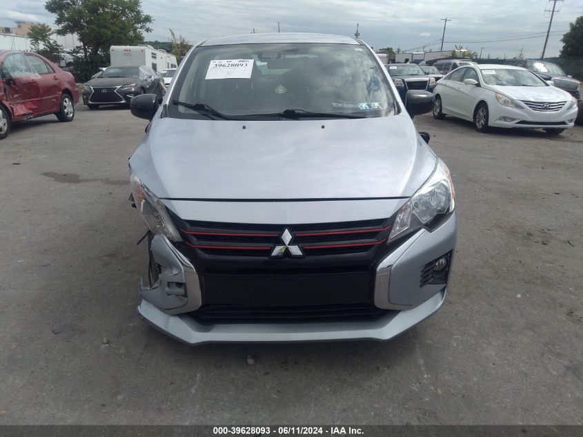 2022 Mitsubishi Mirage Black Edition VIN: ML32AWHJ4NH002710 Lot: 39628093