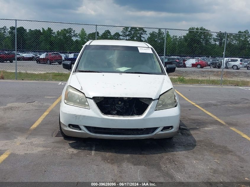 2006 Honda Odyssey Lx VIN: 5FNRL38276B097777 Lot: 39628095