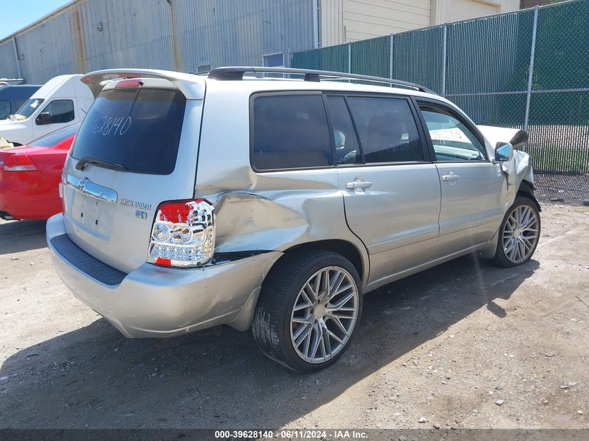 JTEDW21A860003431 2006 TOYOTA HIGHLANDER photo no. 4