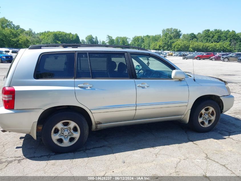 2001 Toyota Highlander V6 VIN: JTEHF21A210009946 Lot: 39628237