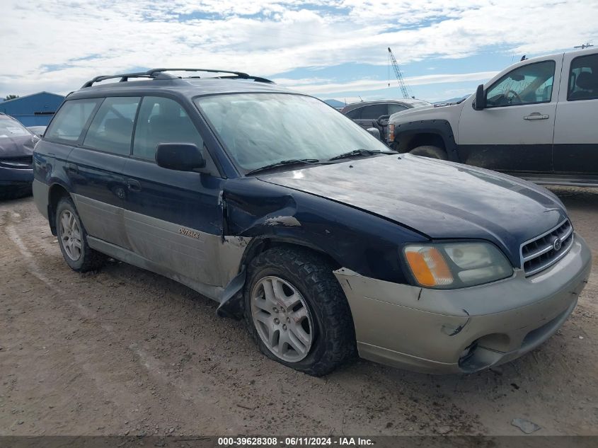 2002 Subaru Outback VIN: 4S3BH675626662431 Lot: 39628308