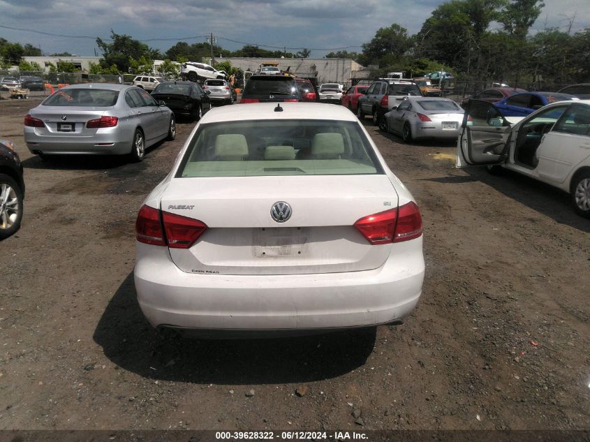 2013 Volkswagen Passat 2.5L Se VIN: 1VWBP7A38DC101942 Lot: 39628322