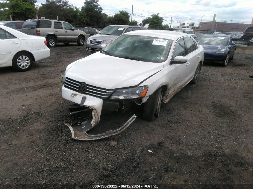 2013 Volkswagen Passat 2.5L Se VIN: 1VWBP7A38DC101942 Lot: 39628322