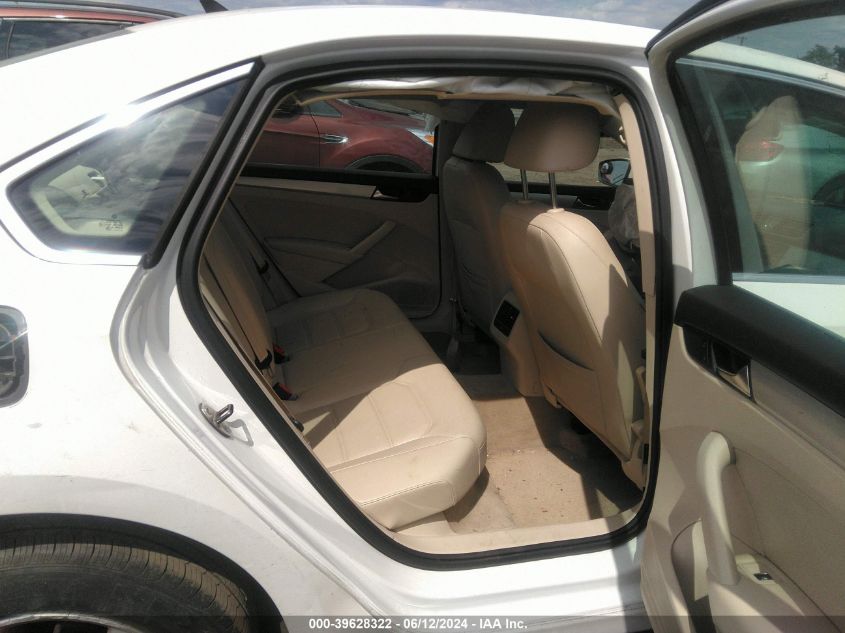 2013 Volkswagen Passat 2.5L Se VIN: 1VWBP7A38DC101942 Lot: 39628322