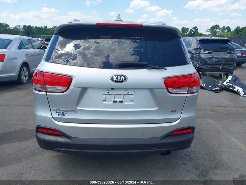 2017 Kia Sorento 2.4L Lx VIN: 5XYPGDA33HG327329 Lot: 39628326