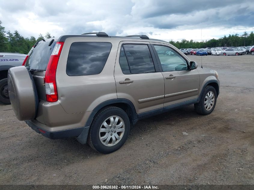 2006 Honda Cr-V Se VIN: SHSRD78916U446393 Lot: 39628382