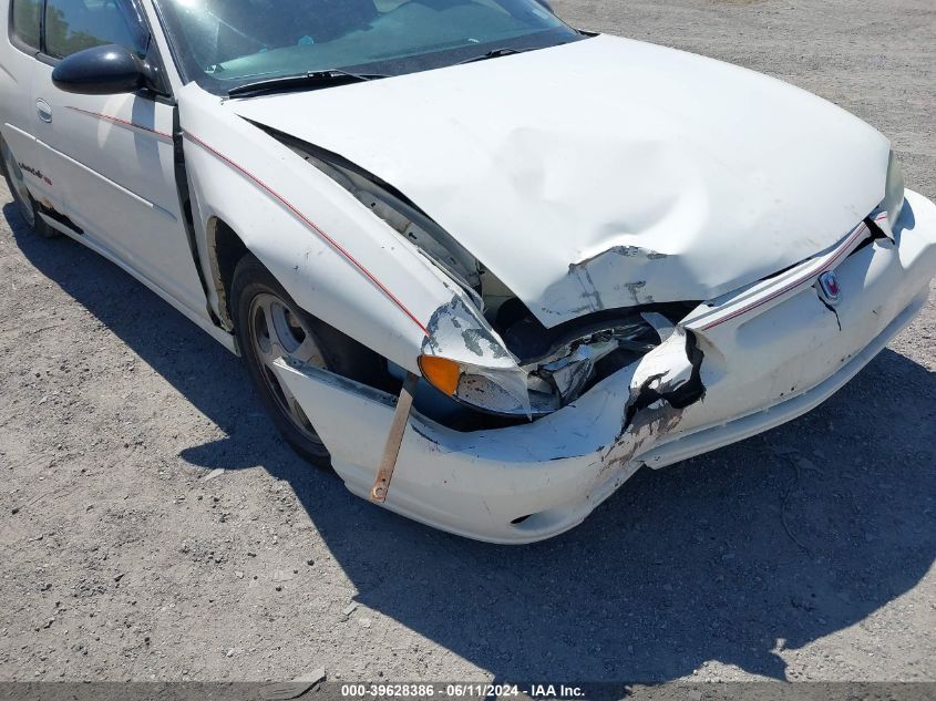 2001 Chevrolet Monte Carlo Ss VIN: 2G1WX15K519251764 Lot: 39628386