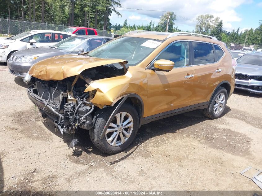 2015 Nissan Rogue Sv VIN: 5N1AT2MV4FC776308 Lot: 39628414