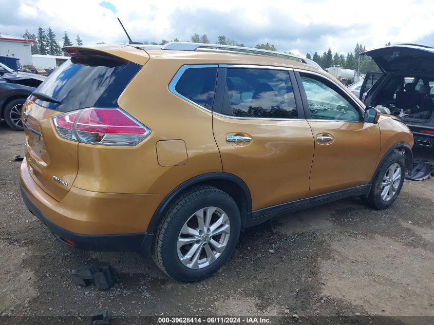 2015 Nissan Rogue Sv VIN: 5N1AT2MV4FC776308 Lot: 39628414