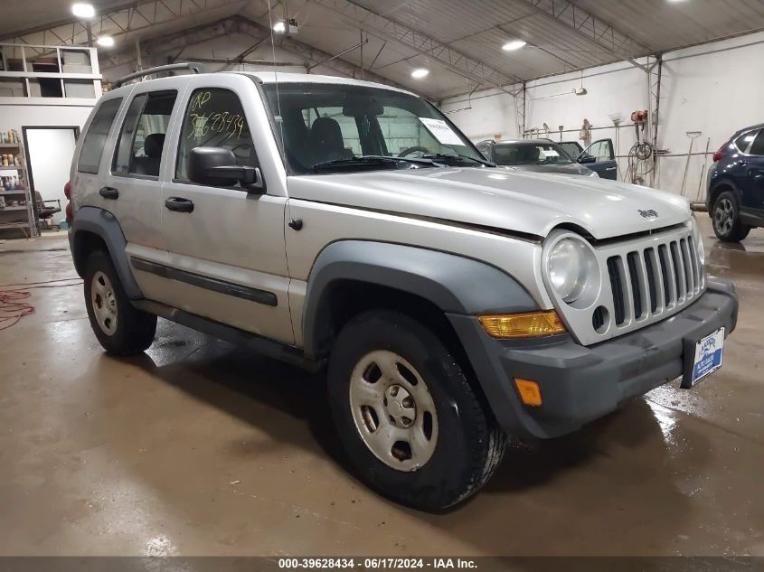 2007 Jeep Liberty Sport VIN: 1J8GL48K67W658064 Lot: 39628434