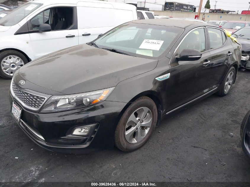 2016 Kia Optima Hybrid VIN: KNAGM4ADXG5096550 Lot: 39628436