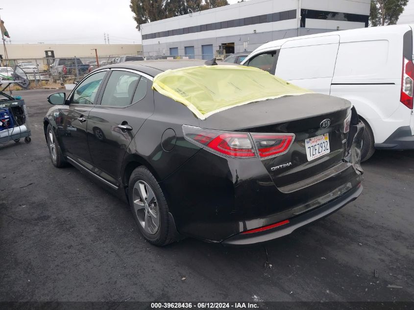 2016 Kia Optima Hybrid VIN: KNAGM4ADXG5096550 Lot: 39628436