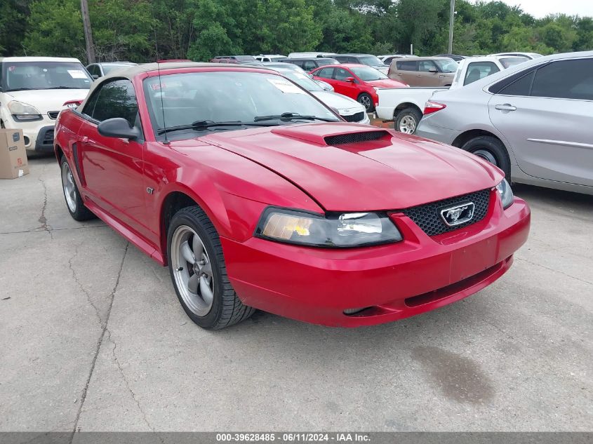 2001 Ford Mustang Gt VIN: 1FAFP45X21F212017 Lot: 39628485