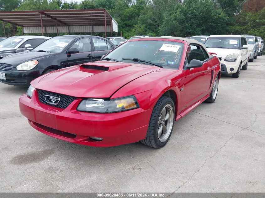 2001 Ford Mustang Gt VIN: 1FAFP45X21F212017 Lot: 39628485