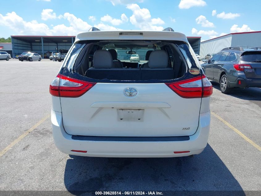 2015 Toyota Sienna Xle 8 Passenger VIN: 5TDYK3DC5FS542185 Lot: 39628514