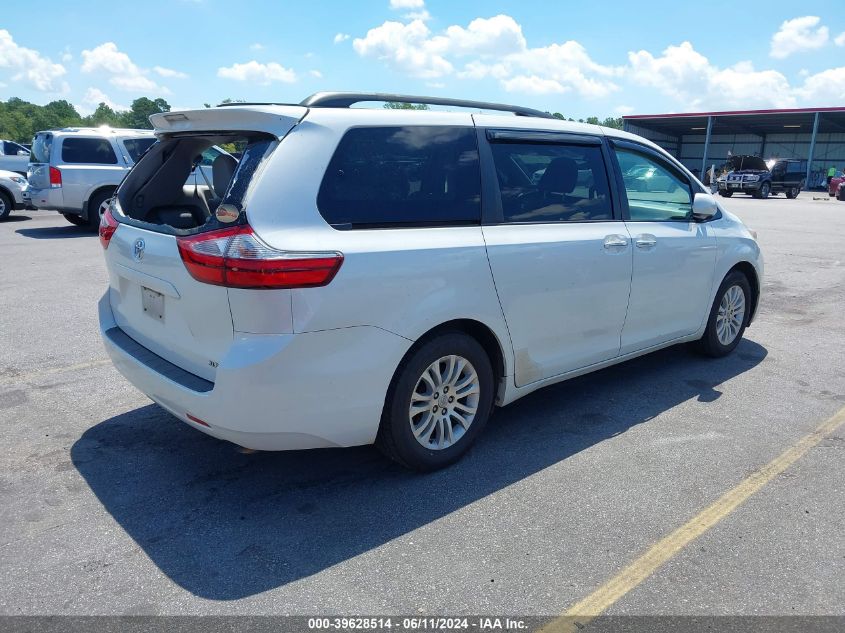 2015 Toyota Sienna Xle 8 Passenger VIN: 5TDYK3DC5FS542185 Lot: 39628514