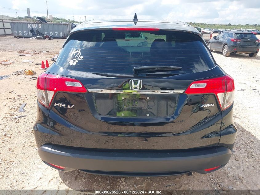 2022 Honda Hr-V Awd Lx VIN: 3CZRU6H36NM769856 Lot: 39628525