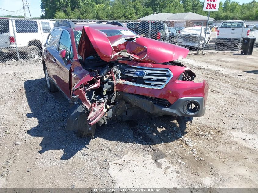 2016 Subaru Outback 2.5I Premium VIN: 4S4BSBFC2G3341968 Lot: 39628539