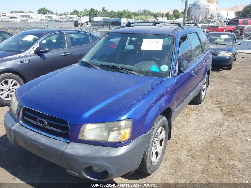 2003 Subaru Forester X VIN: JF1SG63613H755919 Lot: 39628540